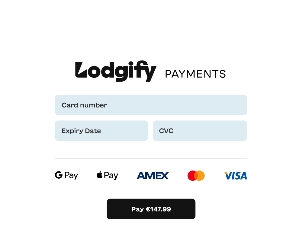 Payment and cancellation settings for a direct booking